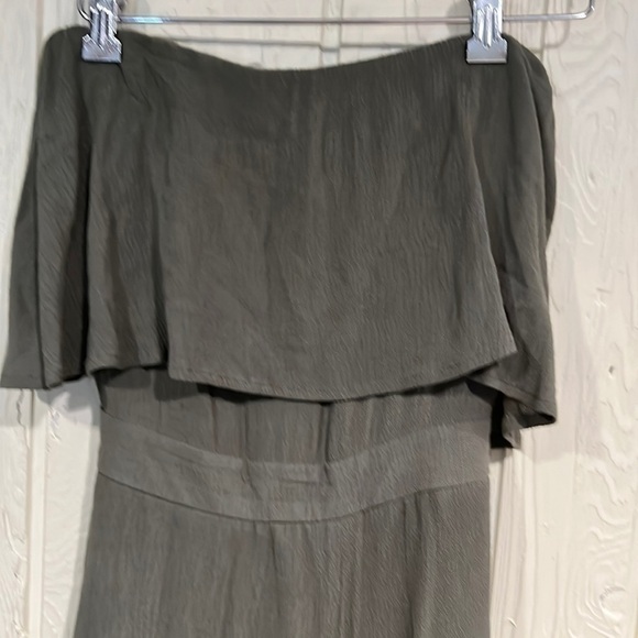 BLUE IVY by KC Olive Green Jumpsuit elastic at ankles size small - Picture 3 of 10